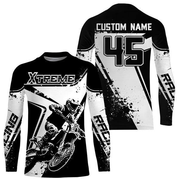 Motocross Racing Jersey Upf30+ Youth Dirt Bike Off-Road Shirt Men Kid MX Jersey XM180