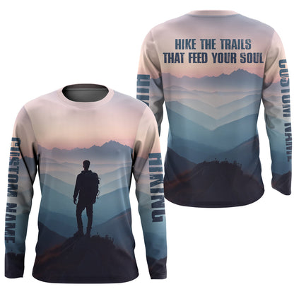 Hiking Shirt Men Women Long Sleeve Upf30+ Hiking T Shirts Clothes Breathable For Hiker HM06