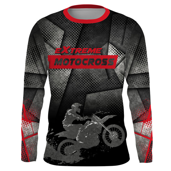 Custom Motocross Racing Jersey UPF30+ Adult&Kid Dirt Bike Extreme Off-Road MX Racing Shirt XM79