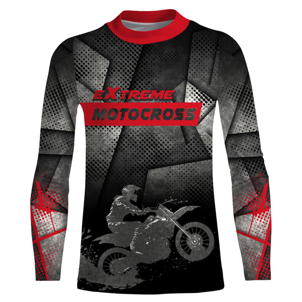 Custom Motocross Racing Jersey UPF30+ Adult&Kid Dirt Bike Extreme Off-Road MX Racing Shirt XM79