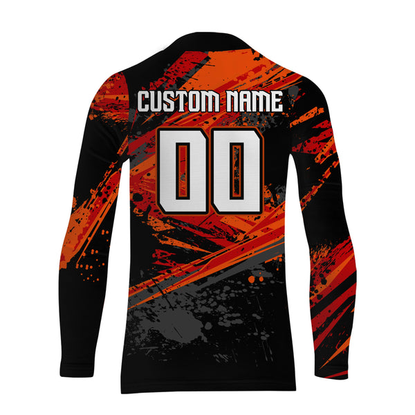 Motocross Jersey Personalized UPF30+ Racing Shirt Dirt Bike Off-road Biker Ride More Motorcycle Red Shirt| XM04