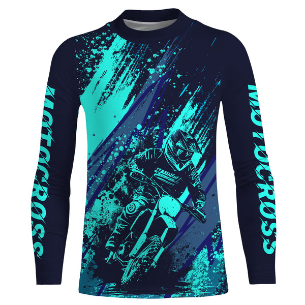 Motocross Jersey UPF30+ Kid&Adult Dirt Bike Racing Shirt Off-Road Motorcycle Men Kid Boy Girl XM84