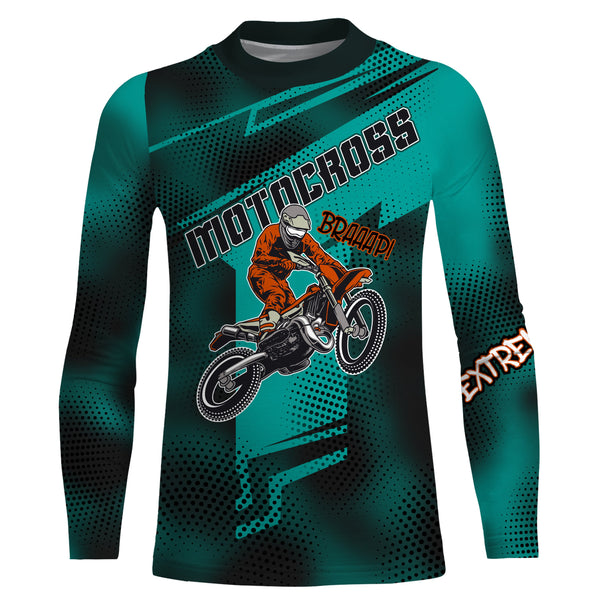 Custom Dirt Bike Jersey Upf30+ Men Kid Women Motocross Shirt Off-Road MX Racing Jersey XM21