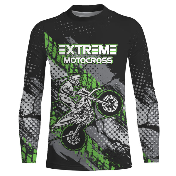 Motocross Racing Jersey Youth UPF30+ Dirt Bike Shirt Off-Road Kids Men Motorcycle Shirt XM165