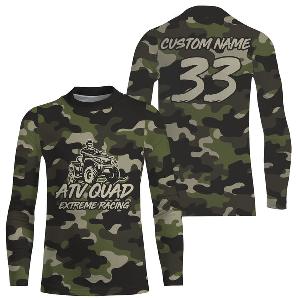 ATV Motocross Jersey Men Kid Upf30+ Camo ATV Quad Bike Shirt Off-Road ATV Riding Jersey MX10