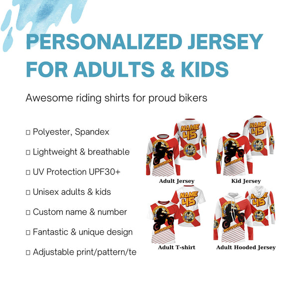 Florida Motocross Jersey Custom Youth Mens Womens FL Dirt Bike Racing Off Road MX Motorcycle| NMS826