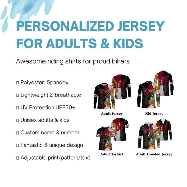 Florida Motocross Jersey Brap Custom Youth Mens Womens FL Dirt Bike Off Road MX Motorcycle| NMS828