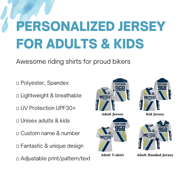 Custom Motocross Jersey UPF30+ Dirt Bike MotoX Racing Shirt Adult&Kid Off-Road Motorcycle Shirt| NMS775