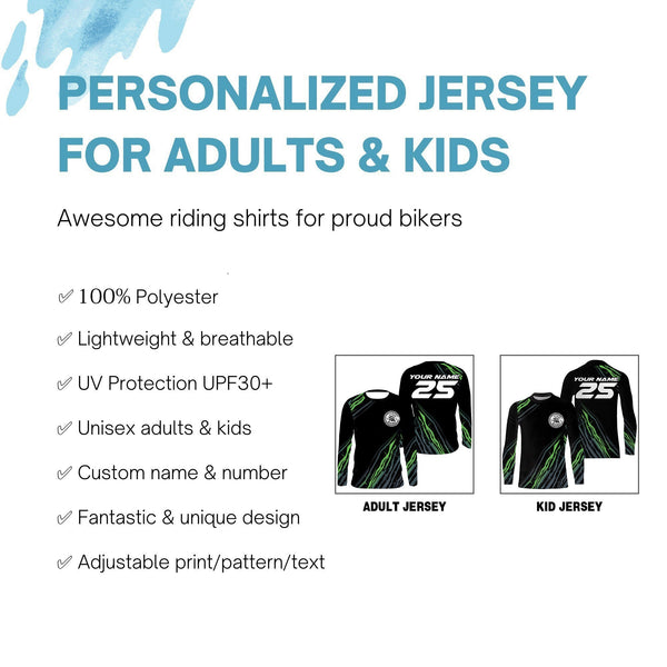 Extreme Motocross jersey personalized UPF30+ dirt bike racing long sleeves adult&kid bikers shirt NMS1076