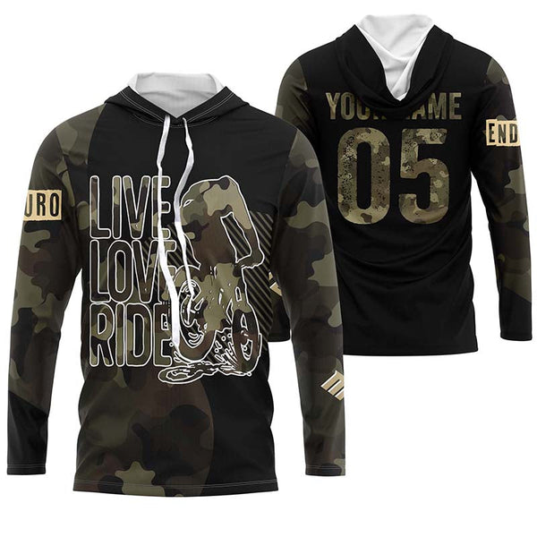 Love Live Ride Camo MTB jersey kids youth UPF30+ mountain bike shirt men cycling jersey boy girl| SLC262