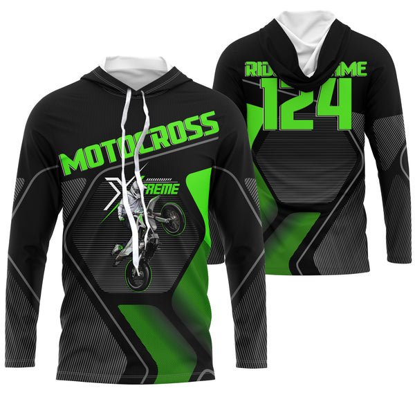 Custom Motocross Jersey Name and Number UPF30+ Dirt Bike Racing Shirt Off-Road Extreme MX Adult&Kid| NMS768