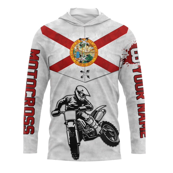 Florida Motocross Jersey Custom Name Youth Mens Womens FL Dirt Bike Off Road MotoX Motorcycle Racing| NMS824