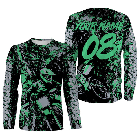 Personalized Supercross Jersey Custom Number & Name Motorcycle Riding Shirt Off-Road Dirt Bike Racing| NMS539