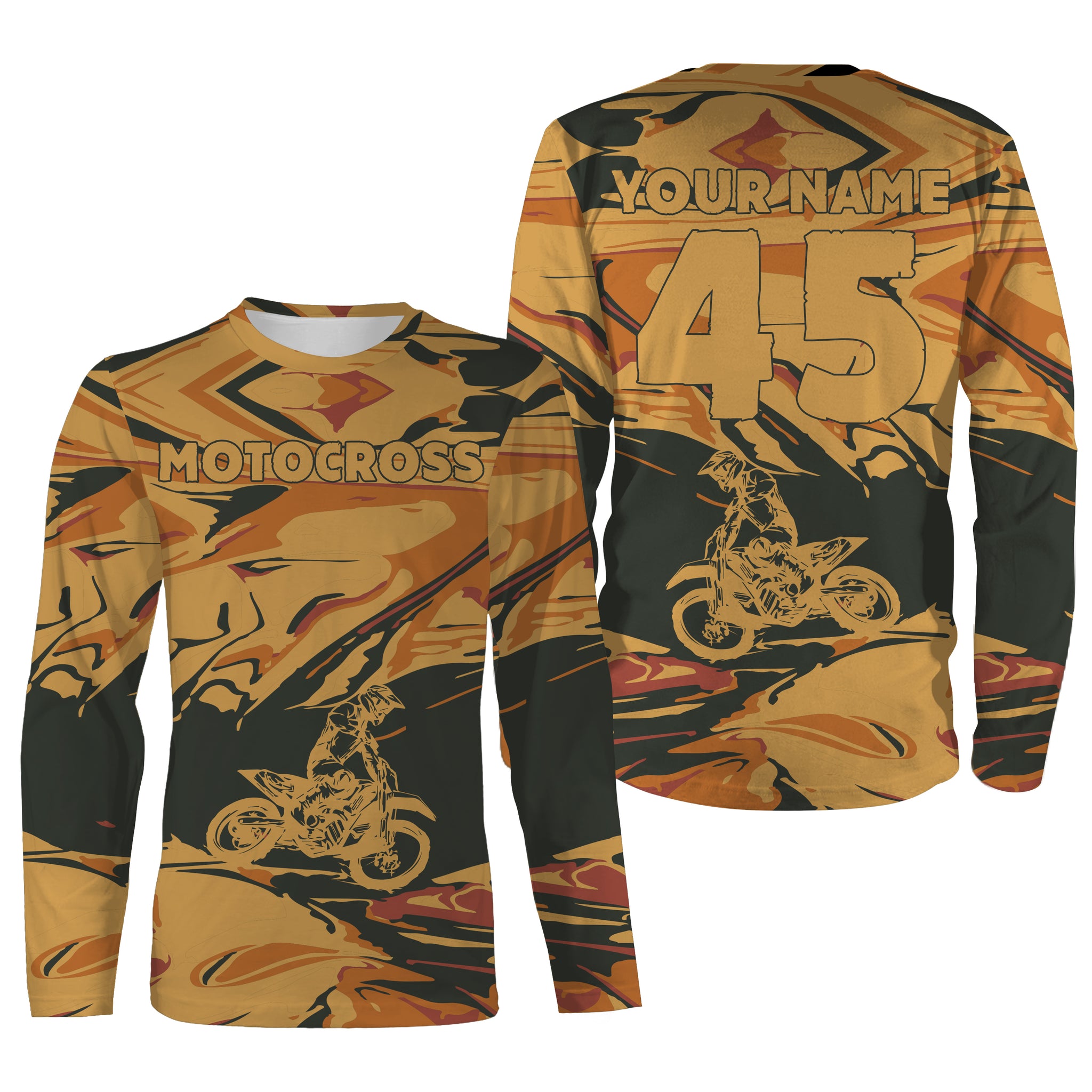 Personalized Motocross Jersey Custom Number&Name Motorcycle Shirt Off-Road Dirt Bike Racing| NMS580