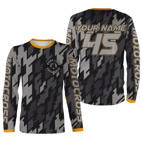 Work Less Ride More Personalized Jersey Motocross Custom Motorcycle Shirt Off-Road Dirt Bike Racing| NMS552