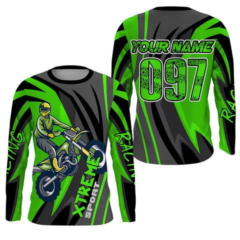 Custom dirt bike jersey kid men women UPF30+ extreme Motocross shirt racing motorcycle PDT393