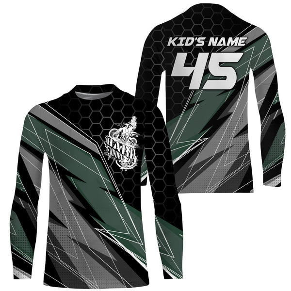 Hard Enduro Jersey Personalized Racing Shirt UPF30+ Adults&Kids, Dirt Bike Motorcycle Off-road Riders| NMS597