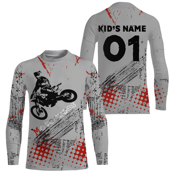 Personalized Motocross Jersey UPF30+ Freestyle FMX Dirt Bike Riders Off-road Motorcycle Racing| NMS671