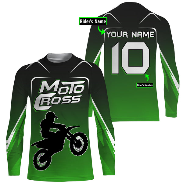 Personalized Motocross Jersey UPF30+ Dirt Bike Racing Off-road Riders Motorcycle Kid&Adult| NMS611