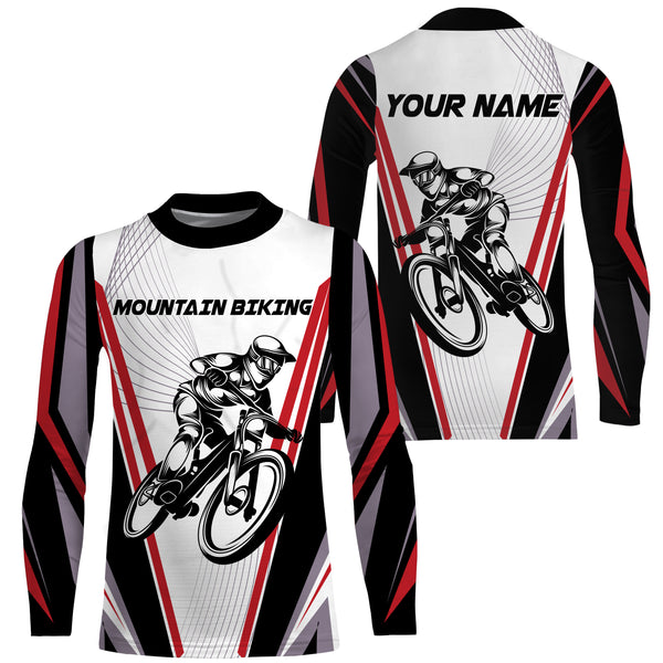 Personalized Mountain Biking Jersey - Custom Name Unisex MTB Jersey Cycling Shirt Mountain Bike Shirt - JTS414