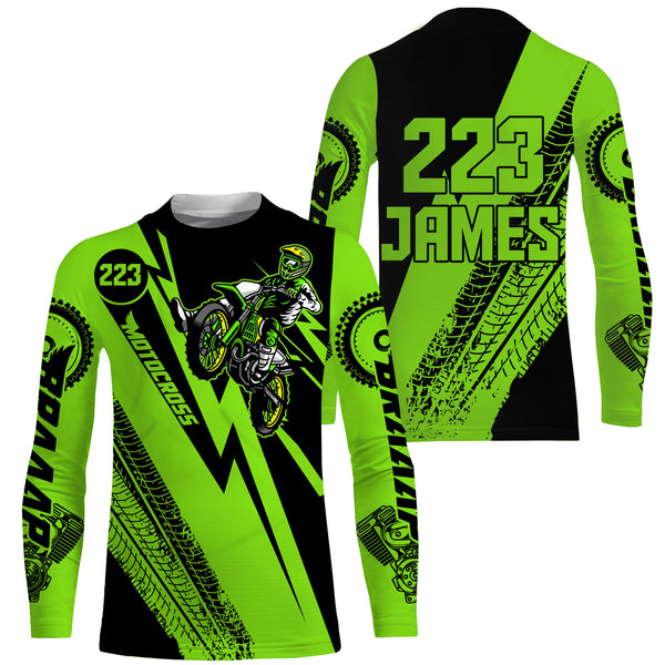 Dirt Bike Motocross Jersey Personalized UPF30+ MX Racing Off-road Adult&Kid Motorcycle Rider Shirt| NMS763