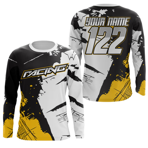 Personalized Racing Jersey UPF30+ Motorcycle Bicycle Riding Dirt Bike Cycling Off-Road Riders Jersey| NMS740