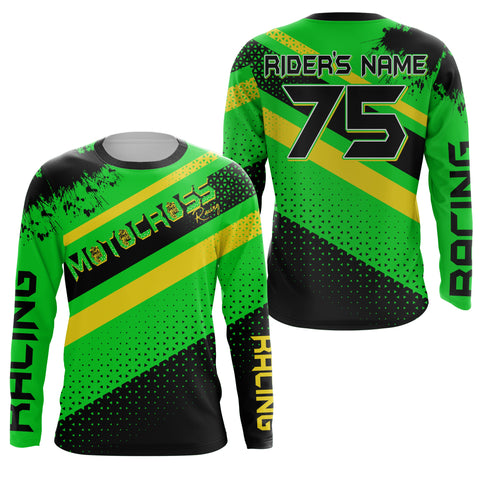 Motocross racing personalized jersey UFP30+ adult kid dirt bike off-road long sleeves 3d print NMS1083