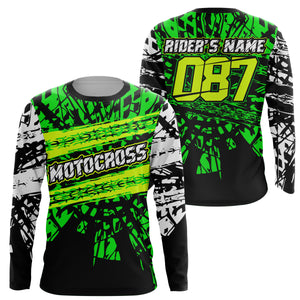 Personalized Motocross Jersey UPF30+ Dirt Bike Racing Off-road Motorcycle Race MX Riders Adult&Kid| NMS701