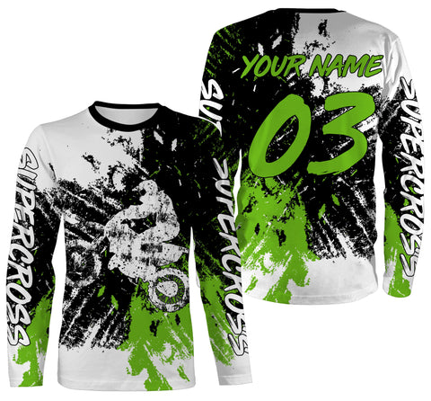 Personalized Supercross Jersey Custom Number Motorcycle Riding Shirt Off-Road Rider Dirt Bike Racing| NMS543