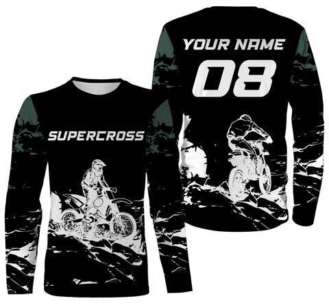 Personalized Supercross Jersey Custom All Over Print Motorcycle Riding Shirt Off-Road Dirt Bike Racing| NMS542