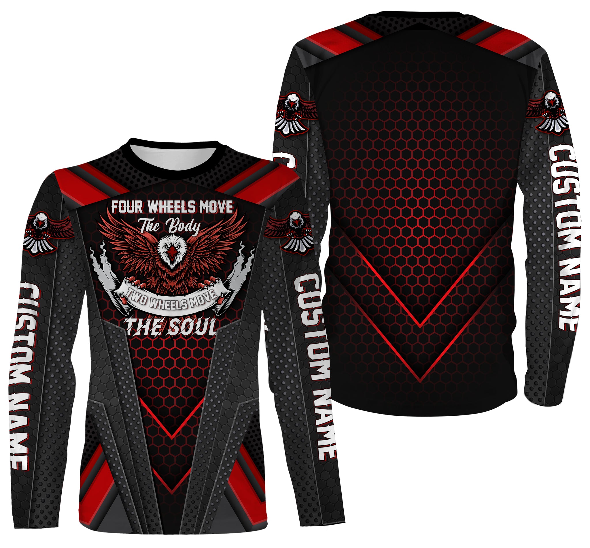 Long Sleeve Custom Eagle Jersey