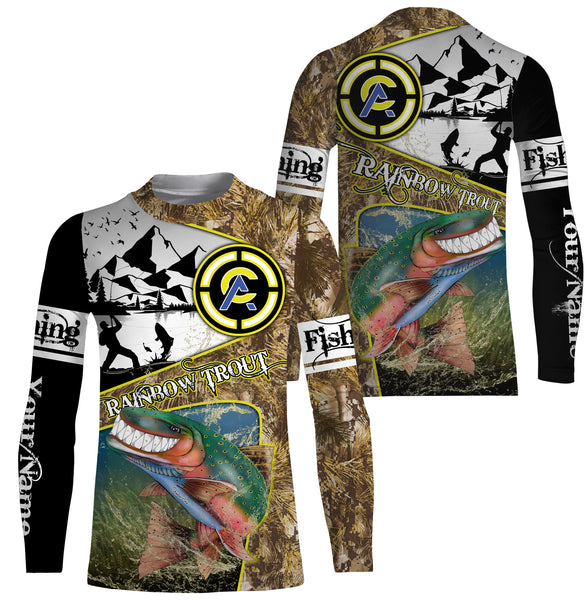 Trout fishing custom name with funny Trout ChipteeAmz's art UV protection shirts AT009