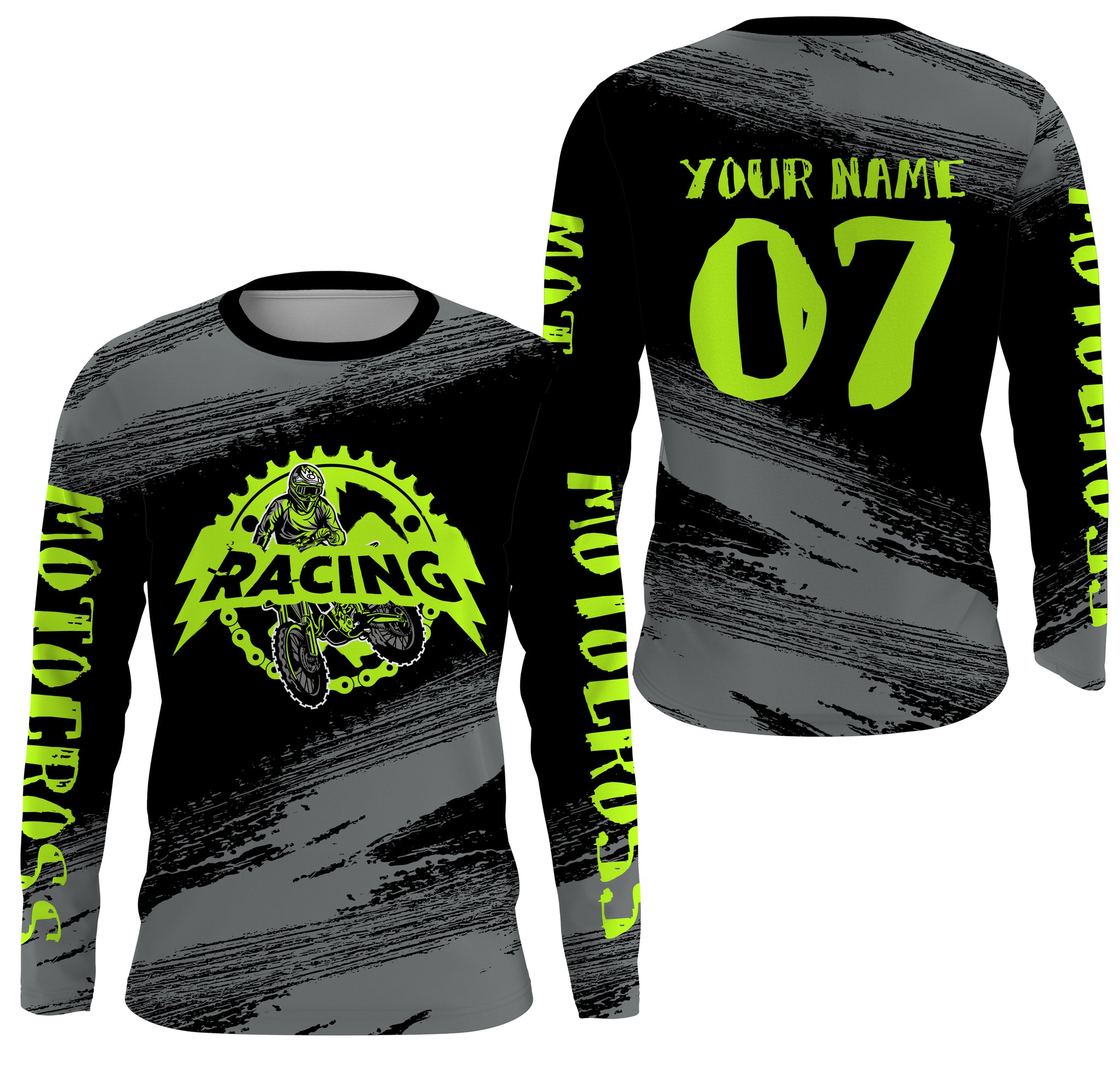 Personalized Motocross Jersey MX Dirt Bike Racing UPF30+ Jersey Adult&Kid Off-road Rider Motorcycle| NMS668