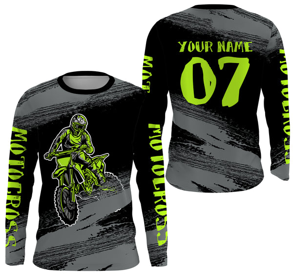 Personalized Motocross Jersey MX Dirt Bike UPF30+ Jersey Adult&Kid Off-road Rider Motorcycle Shirt| NMS667