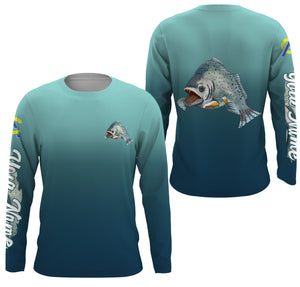 Speckled Trout fishing custom name with Trout drinking beer ChipteeAmz's art UV protection shirts AT014