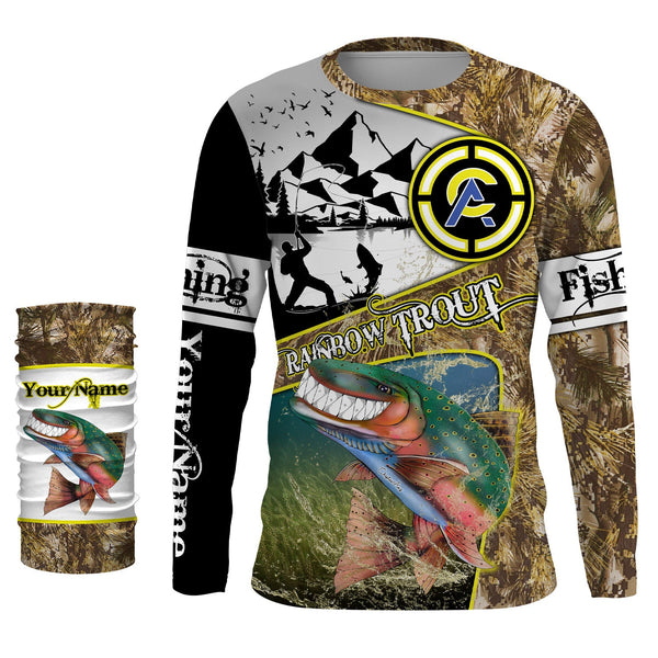 Trout fishing custom name with funny Trout ChipteeAmz's art UV protection shirts AT009