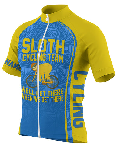 Cycling Jersey for Men, Sloth Cycling Team Shirt, Customized Bicycle MTB Bike Shirt, Road Bike Shirt| JTS488