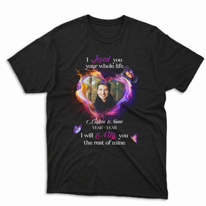 Sympathy Tshirt, Custom memorial shirt with picture, Remembrance loss gift for Mom Dad Husband TS02