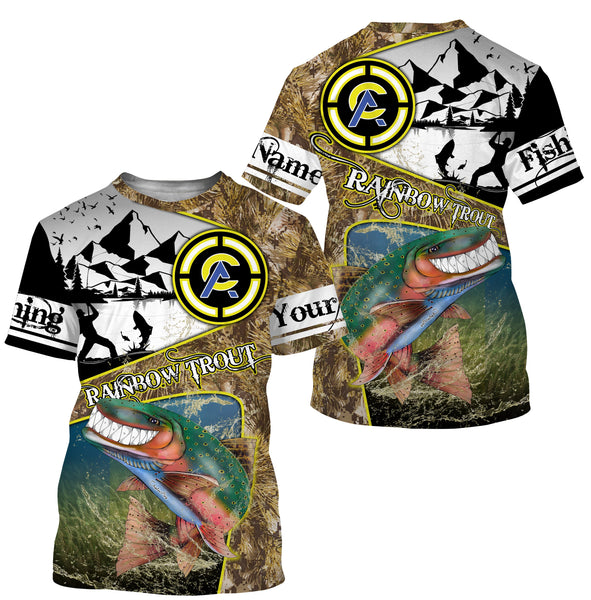 Trout fishing custom name with funny Trout ChipteeAmz's art UV protection shirts AT009