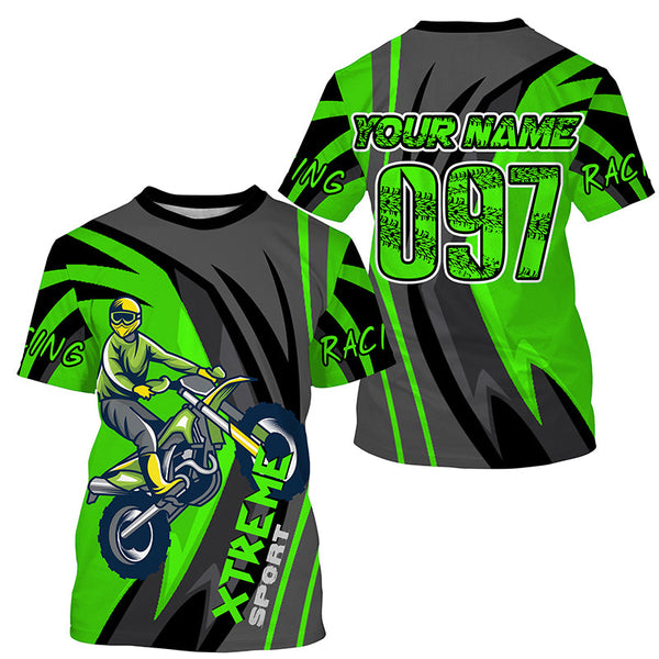 Custom dirt bike jersey kid men women UPF30+ extreme Motocross shirt racing motorcycle PDT393