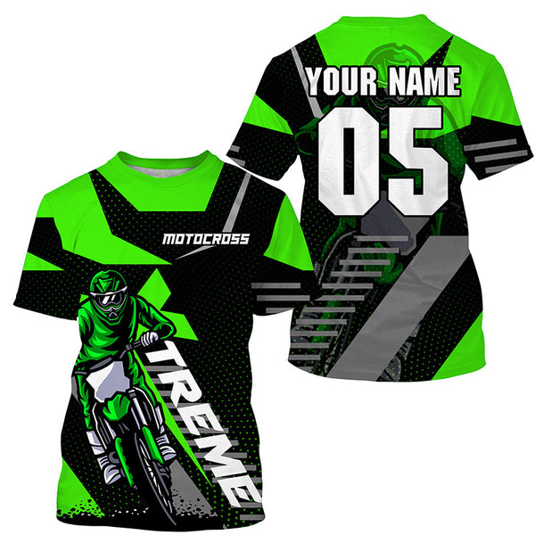 Custom dirt bike jersey UPF30+ extreme Motocross men women kid off-road motorcycle racing shirt PDT314