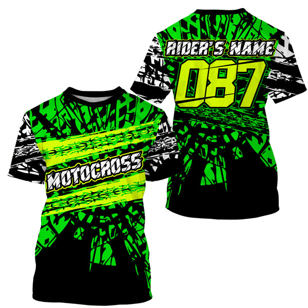 Personalized Motocross Jersey UPF30+ Dirt Bike Racing Off-road Motorcycle Race MX Riders Adult&Kid| NMS701