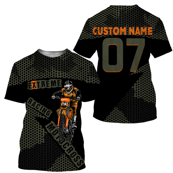 Extreme Motocross Racing Jersey Personalized UPF30+ Adults & Kid Dirt Bike MX Race Motorcycle Off-road| NMS685