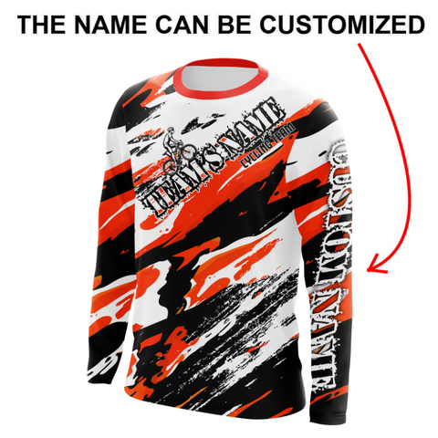 Cycling Long Sleeves Jersey, MTB Downhill Racing Shirt for Biker Rider, Racing Team Shirt UPF 30+| JTS484
