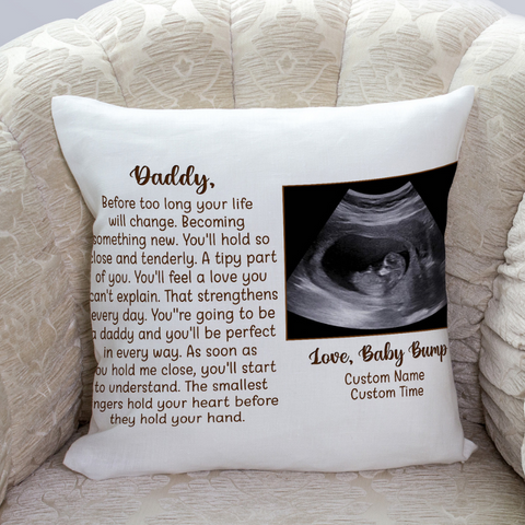 Personalized Pillow for New Dad| First Father's Day Gift for Husband, Dad To Be, 1st Time Dad| JPL95