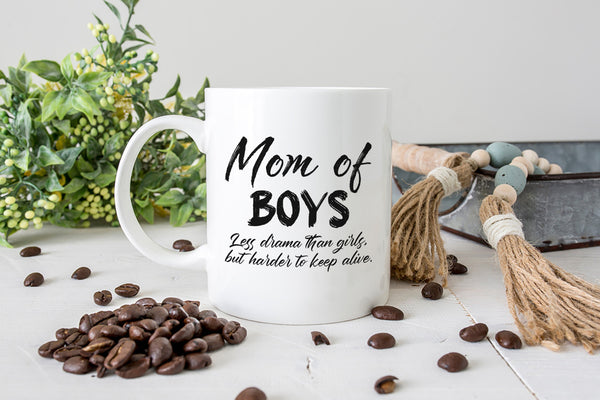 Mom of Boys Troll Mug | Hard to Keep Alive | Funny Mother's Day Gift, Mom Life Birthday, Christmas Gift for Mom from Son| N1058