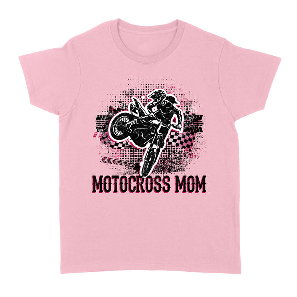 Motocross Mom Rider T-shirt, Cool MX Mama Mother's Day Gift Female Motorcycle Rider| NMS354 A01