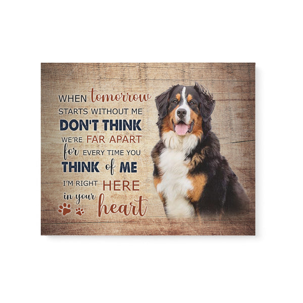 Pet Memorial Canvas - Dog Memorial Custom photo for Pet Loss of Gift - Dog Remembrance Canvas Dog with Sympathy Pet