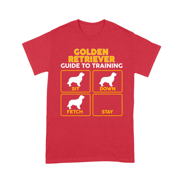 Golden Retriever Standard T-shirt | Funny Guide to Training dog - FSD2402D08