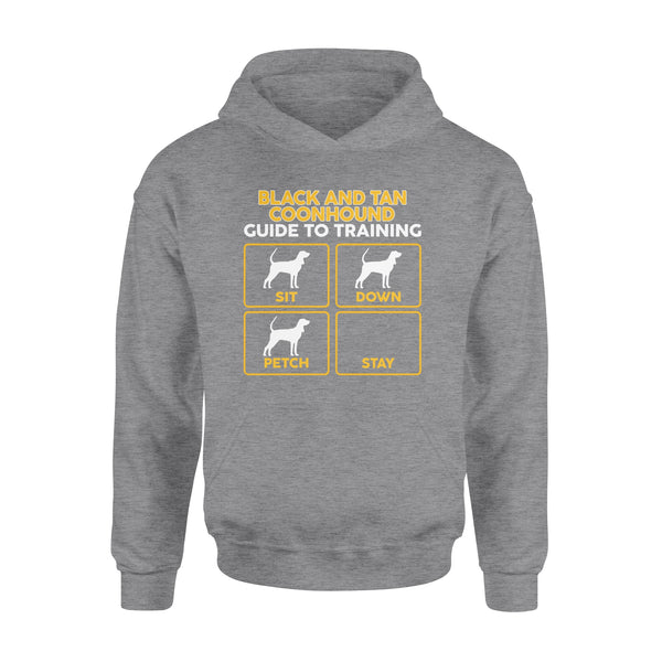 Black and Tan Coonhound Hoodie | Funny Guide to Training - FSD1090